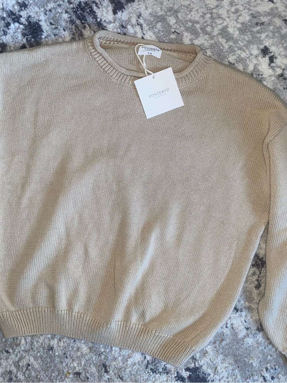Fostered Kids Tan Crewneck Sweater